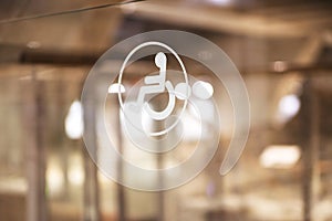 Sign of invalid on glass