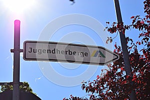 sign: Jugendherberge