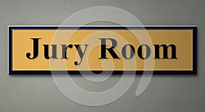 Sign for jury room