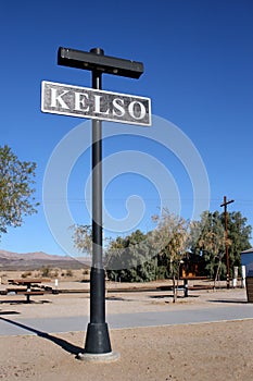 Sign at Kelso Depot