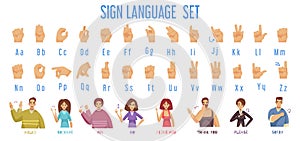 Sign Language Set photo