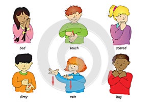 Sign language photo