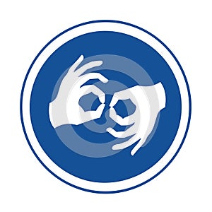 Sign language symbol illustration photo