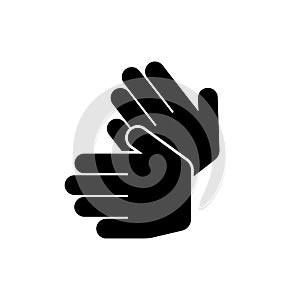 Sign language vector icon. Disabled symbol, Accessibility Icon isolated. Vector illustration EPS 10