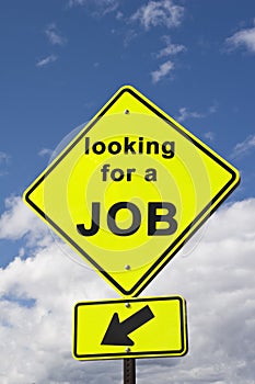 Sign Looking for a Job