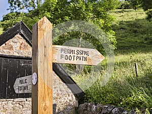 Sign Mendip Way Somerset