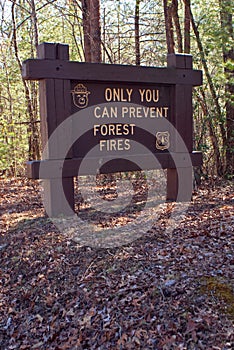 Sign in National Forest Smokey the Bear says...