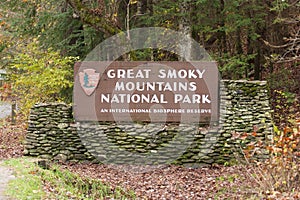 Sign at National Park