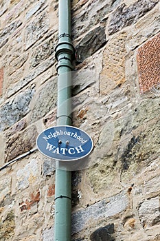 Sign for neighbourhood watch in Great Britain