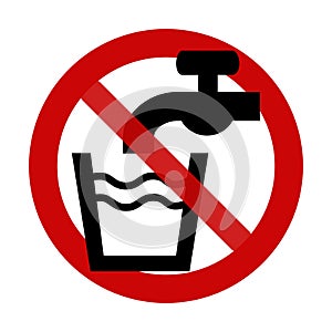 Sign: No Drinking Water