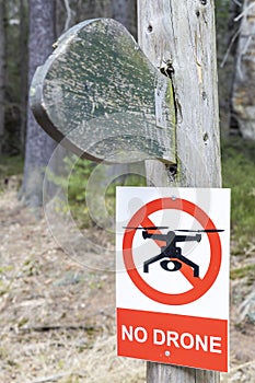 sign with no drone picture