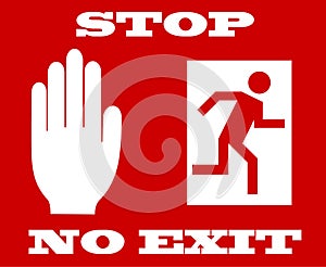 Sign no exit