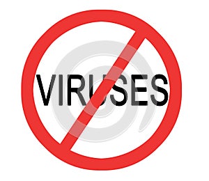 Sign `No viruses`