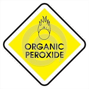 Sign organic peroxide