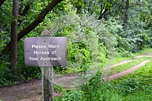 Sign on the Path