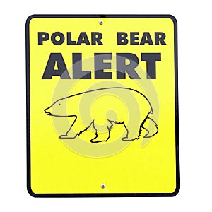 Sign POLAR BEAR ALERT