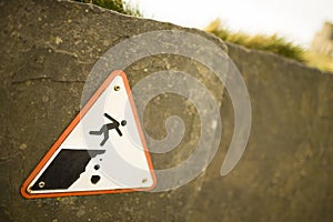 Sign precaution fall