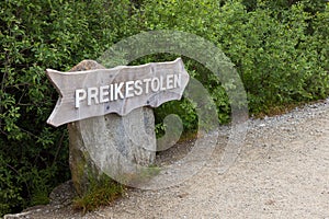 Sign of Preikestolen