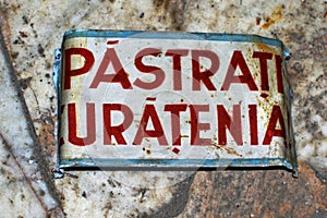 Keep the Ugliness sign