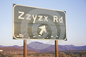 A sign that reads Ã¯Â¿Â½Zzyzx RdÃ¯Â¿Â½