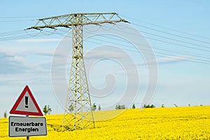 Sign Renewable Energy german \