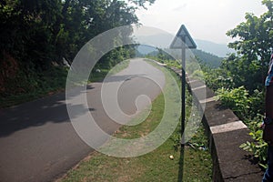 A Sign And Road