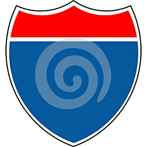 Sign road interstate ico