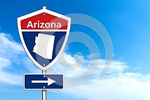 Sign Road trip to Arizona