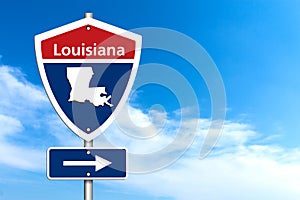 Sign Road trip to Louisiana