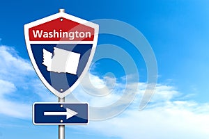 Sign Road trip to Washington