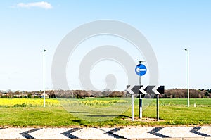 Sign for roundabout photo