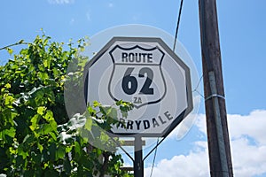 Sign of Route 62 Barrydale