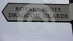 Sign of the Royal Scots Dragoon Guards