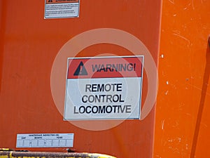 Sign on RP20BD Locomotive