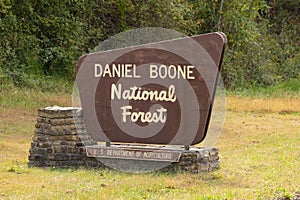 Sign Says Daniel Boone National Forest Department of Agriculture photo