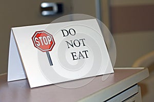 Sign says DO NOT EAT