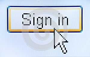 Sign in screenshot photo