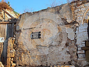 Sign Showing Way to Nafpaktos Castle, Greece