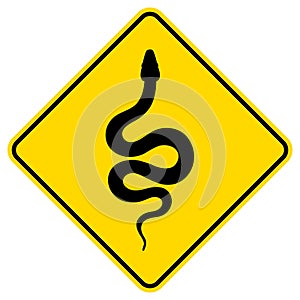 Sign silhouette snake. Isolated symbol icon snake
