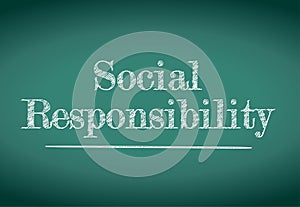 Sign. social responsibility illustration