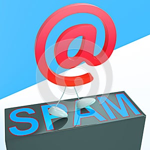 At Sign Spam Shows Malicious Spamming photo