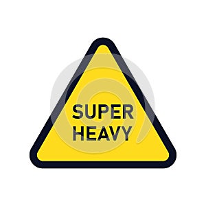 Sign of super heavy element. Industial sign. Attention element