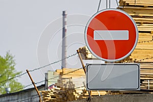 Sign, symbol the industrial zone