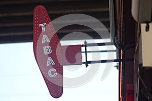 Sign of tabac in france photo