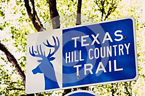 Sign for Texas Hill Country Trail