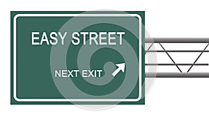 Sign to easy street