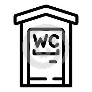 Sign toilet icon outline vector. Gender room