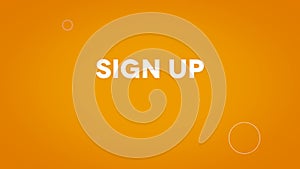 Sign up - abstract title video animation
