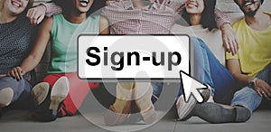 Sign-Up Join Login Member Network Page User Concept