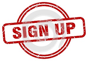 sign up stamp